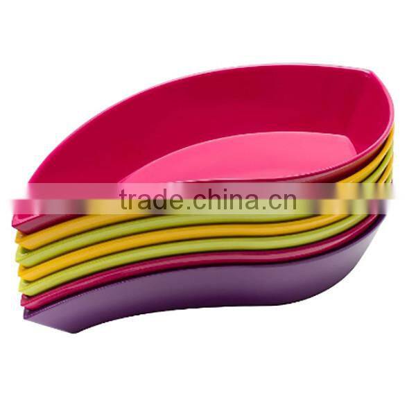 Custom Luna Medium Colander and Dew Bowl,1.5-quart White & Red plastic bowl manufacturer in china