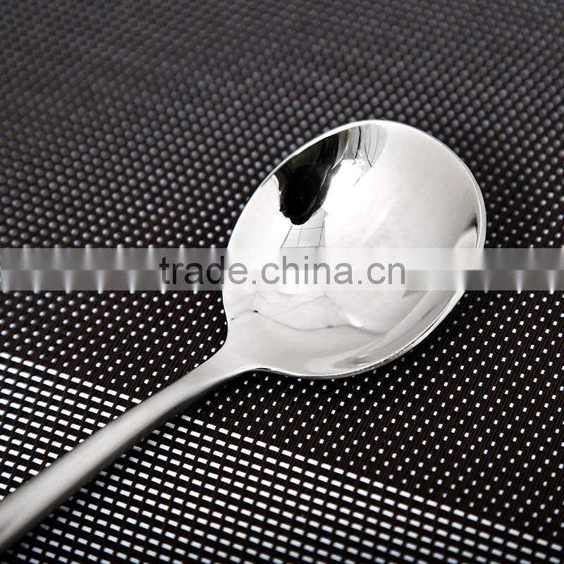LFGB stainless steel kitchen utensil korea round spoon HT62