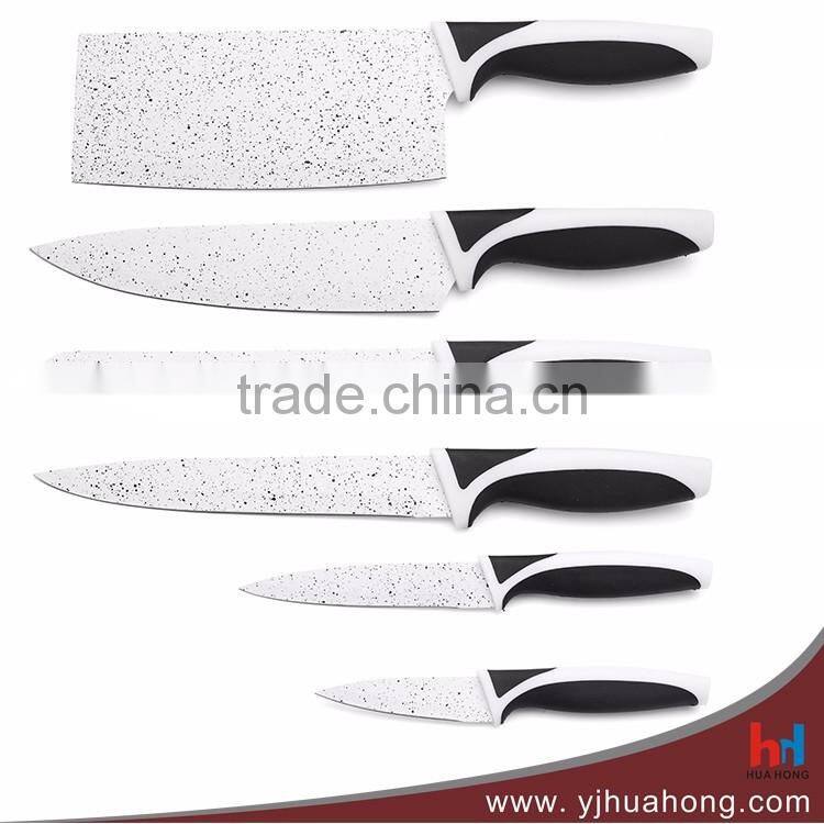 5Pcs Eco-Friendly Non-stick Coating Knives Set With Soft Handle ( HF-102)
