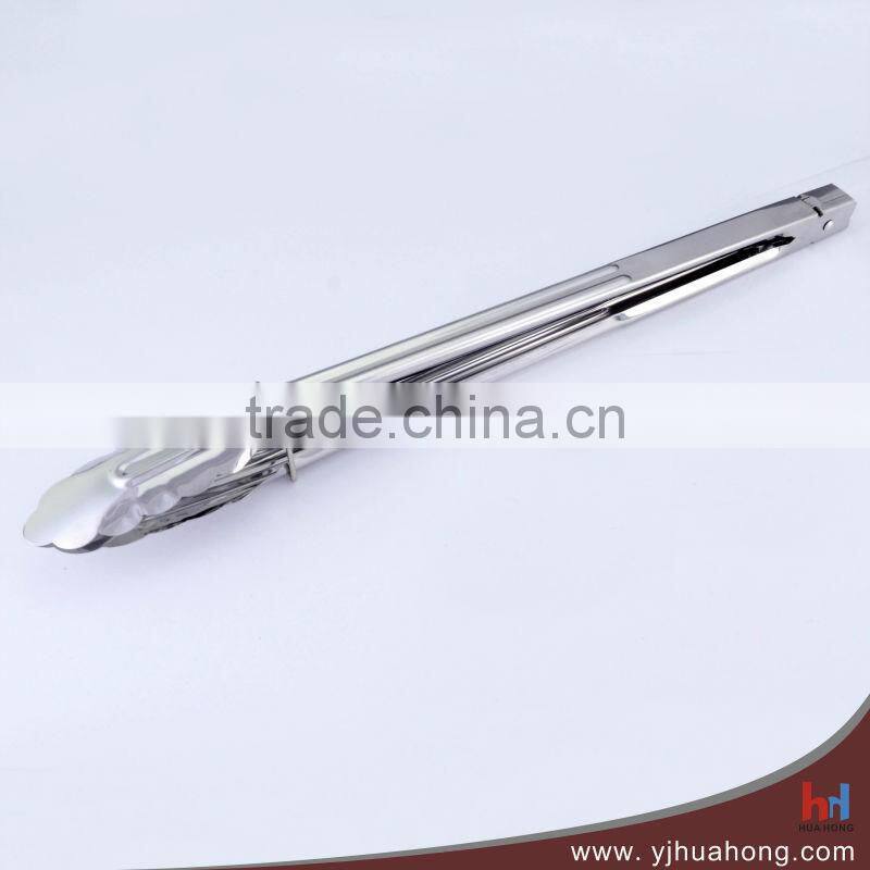9" Food Grade Stainless Steel Food Tongs with Silicon Head