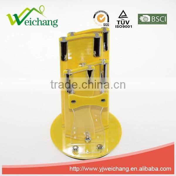 WCCP004 acrylic knife holder cutting head fashion design PVC knife display rack