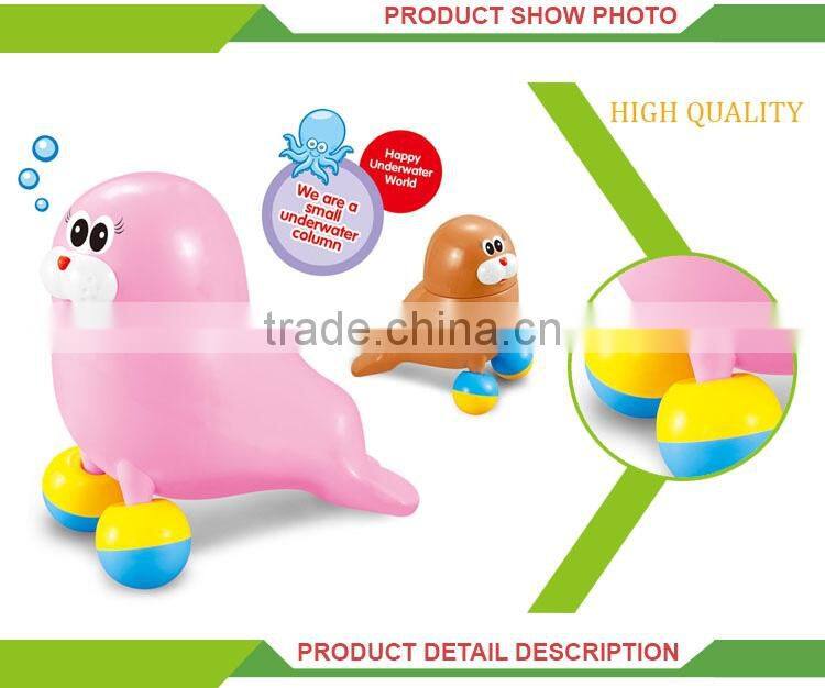 New product battery operated set musical cartoon seal toy