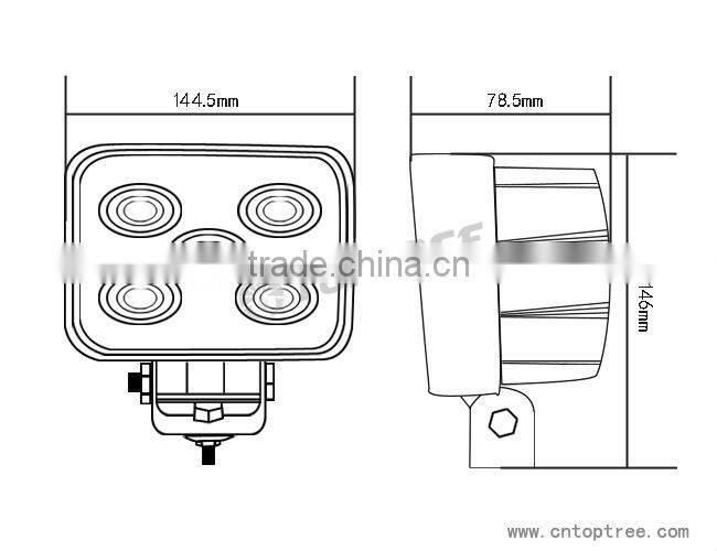 50W wateproof IP67 led driving light high quality led off road lights