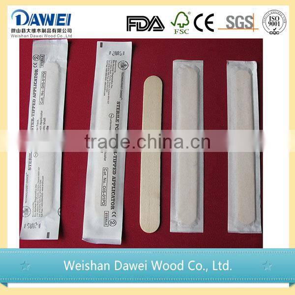 High Quality Wholesale sterilized birch wood tongue depressor