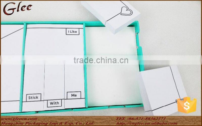 High-quality paper memo box/sticker note kit set for promotion