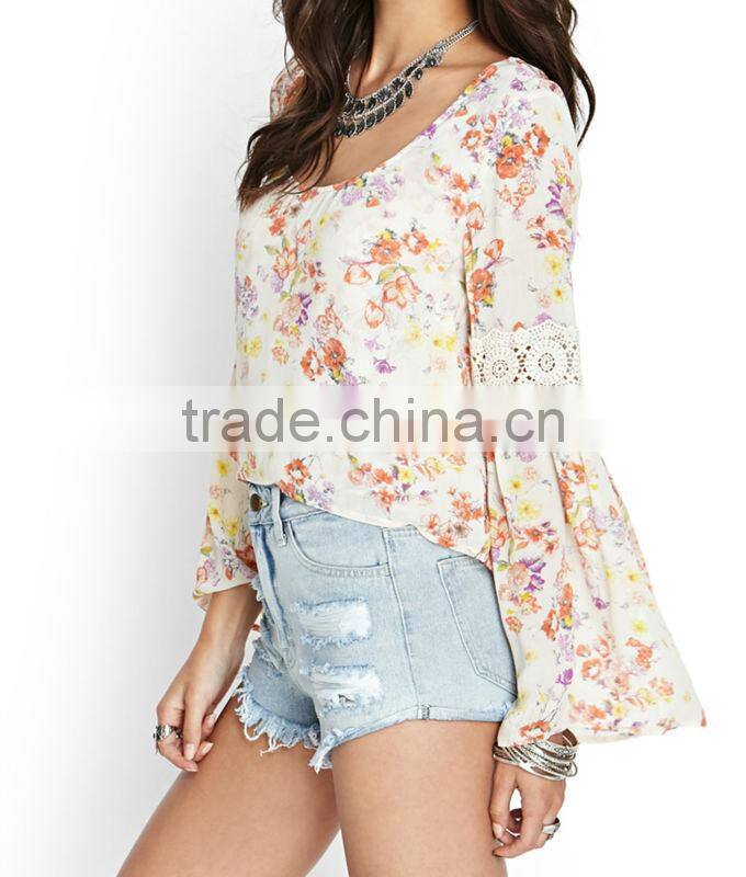 New fashion blouse printed for lady