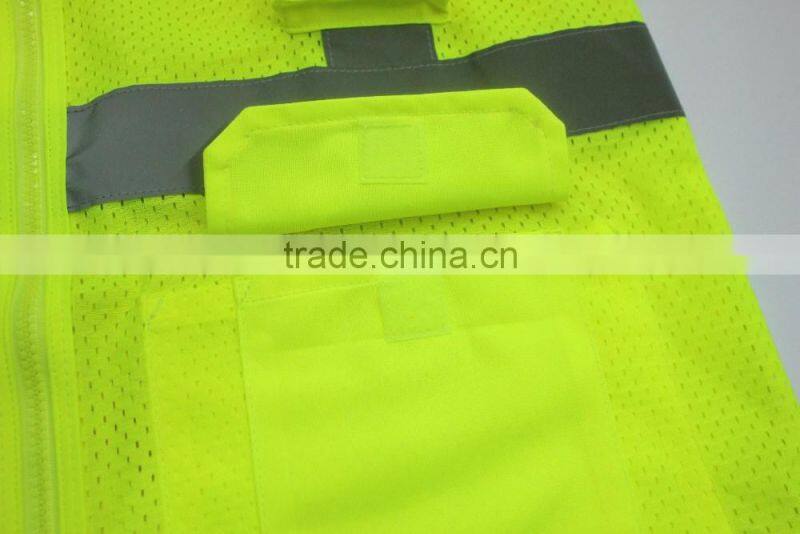 Fluorescent Yellow Environmental protection manufacturer Reflective Safety Clothing
