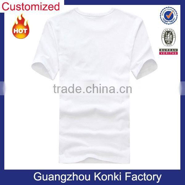 high quality white t-shirt/cheap plain white t-shirt/bulk wholesale uk white t-shirt