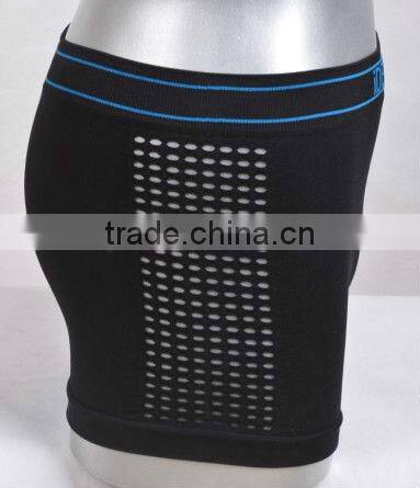 black mesh seam free underwear men boxer (HB143)