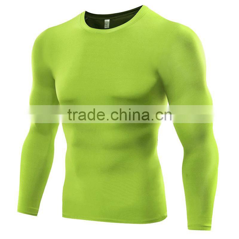 Hot-selling long sleeve quick dry t shirt men fitness training wear