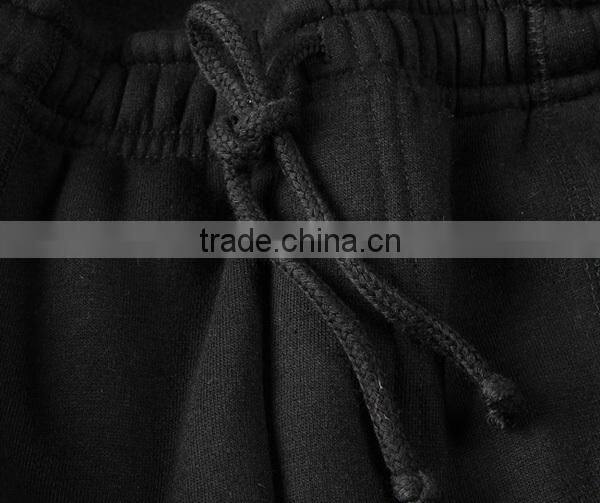 warm and comfortable soft feeling men fleece pants with drawstrings