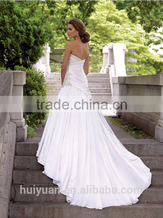 new designer ball gown long tail cap sleeve sexy low back lace wedding dress