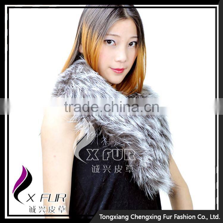 CX-A-50 Natural Color Hand Made Good Genuine Fox Fur Collar