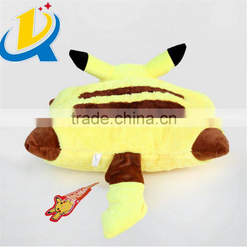 Top quality cheap soft Pokemon Go plush pikachu pillow