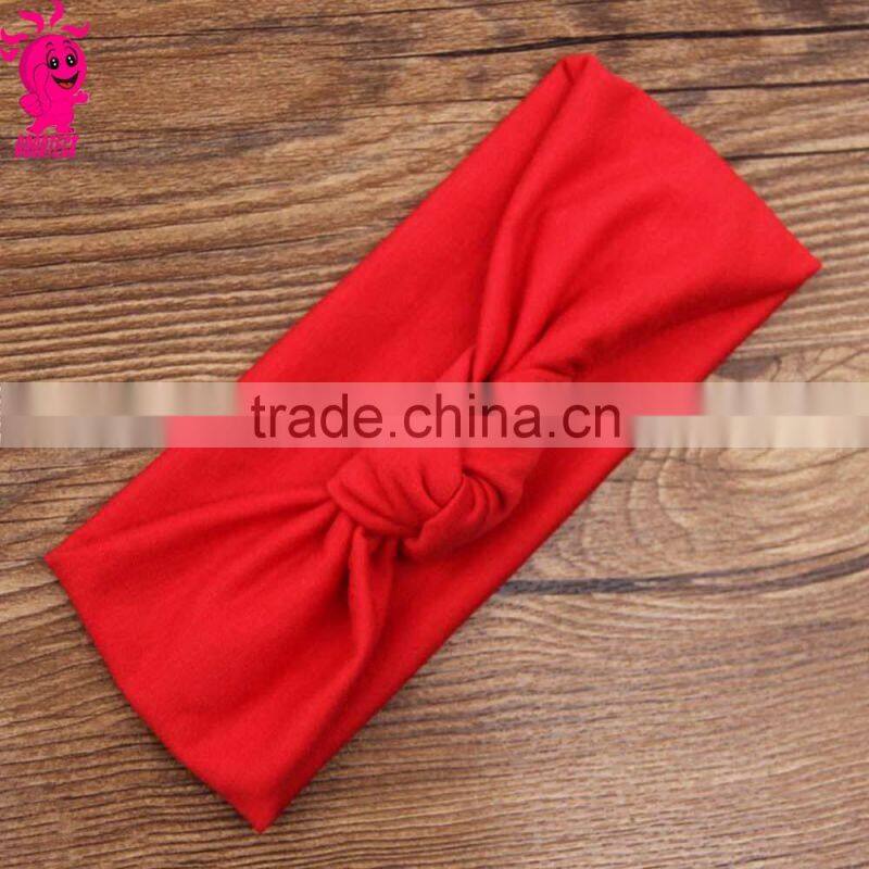 New Baby Girl Headwrap Cotton Bow Knot Headband for Girl Hair Accessories Fashion Bunny Ears Bow Hairband Headwear
