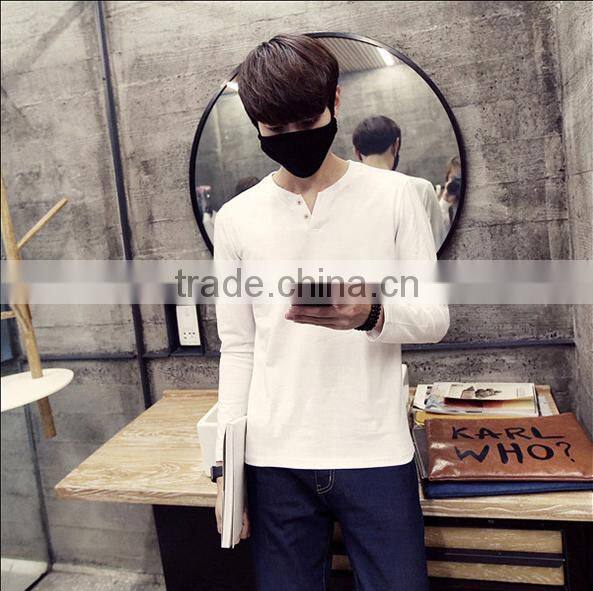 2016 wholesale high quality short sleeve v-neck T-shirt for men