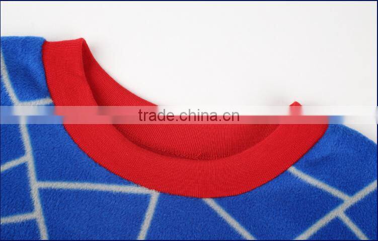 Spider man printing big boy warm pajamas