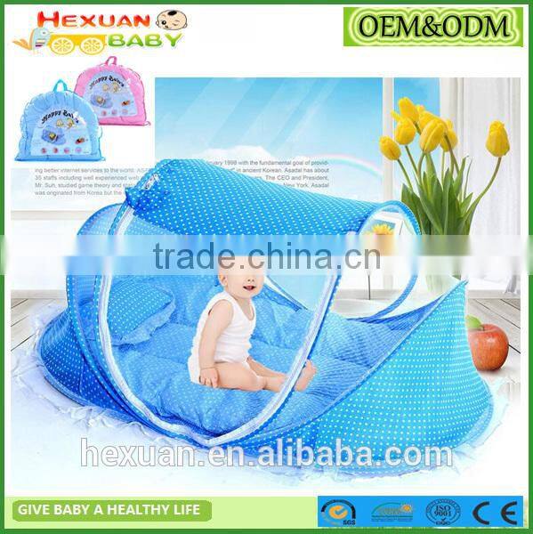 4pcs/Set Baby Crib Sets Portable Folding Type Comfortable Infant Pad with Sealed Mosquito Net Baby Mosquito Net Baby Bedding