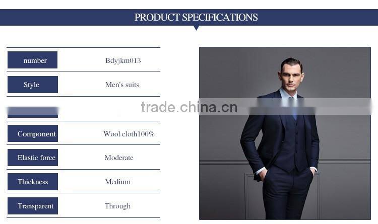 Top Sale Man Business Blue Coat Pant Men Suit