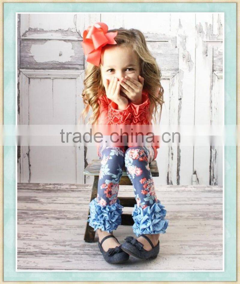 sew sassy icing legging floral icing leggings wholesale baby girls icing ruffle pants