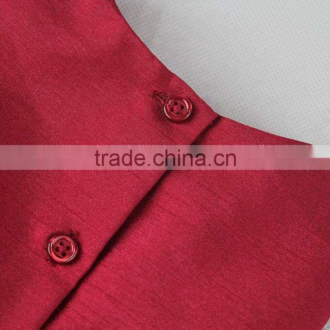 Newest Girl Party Dress Red flower Fashion Kid Dresses Children New Year Hot Sale GD31025-3