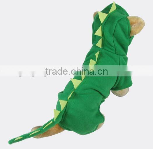 Dog Clothes Puppy Dinosaur Plush Coat