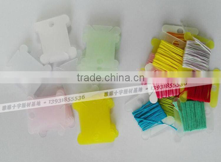 threading thread on card plastic boards threading board tools for cross stitch