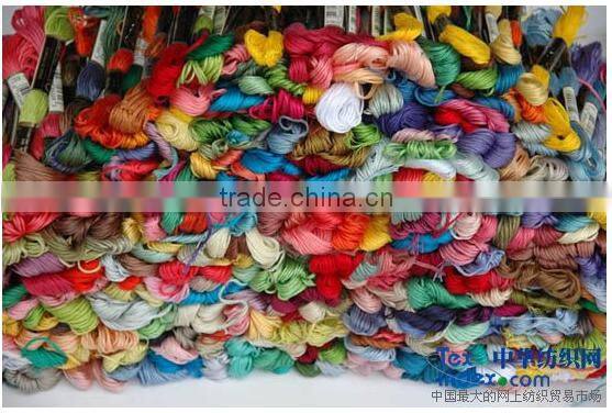 100% cotton thread, cross stitch thread, embrodiery and insole thread