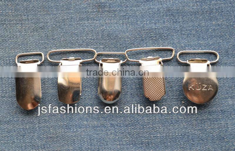 Duckbill metal brace garment clips with different shape and size