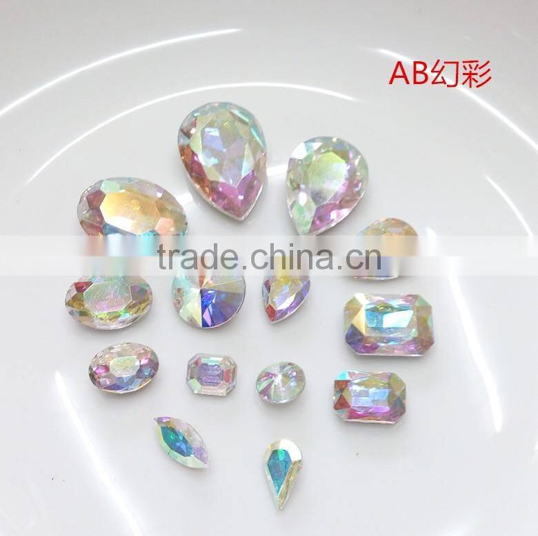 teardrop crystal beads crystal fancy stones for dresses