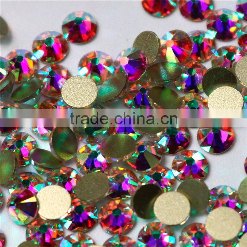 Clear Crystal 1440 pcs SS16 high quality chaton flat back rhinestones nail art