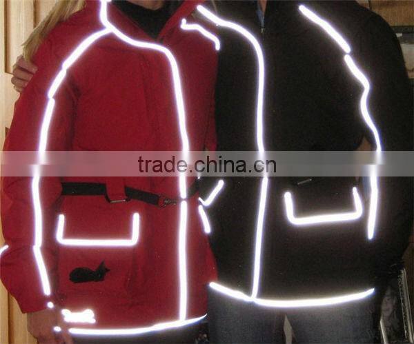 Good Brand Black / White Retro Reflective Bias Tape Piping For Sewing