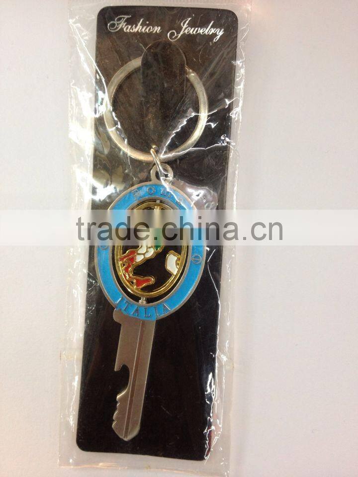 2014 Hot Selling Key Shape Metal Keychain