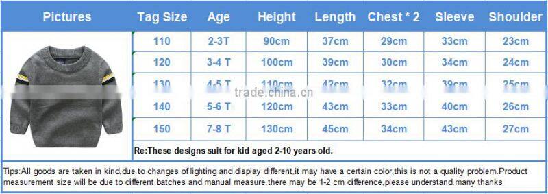 Factory supply hand knit baby boys sweater design