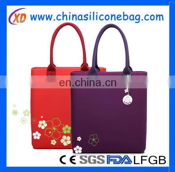 New design silicone bag for ladies/silicone handbag for ladies waterproof silicone bag