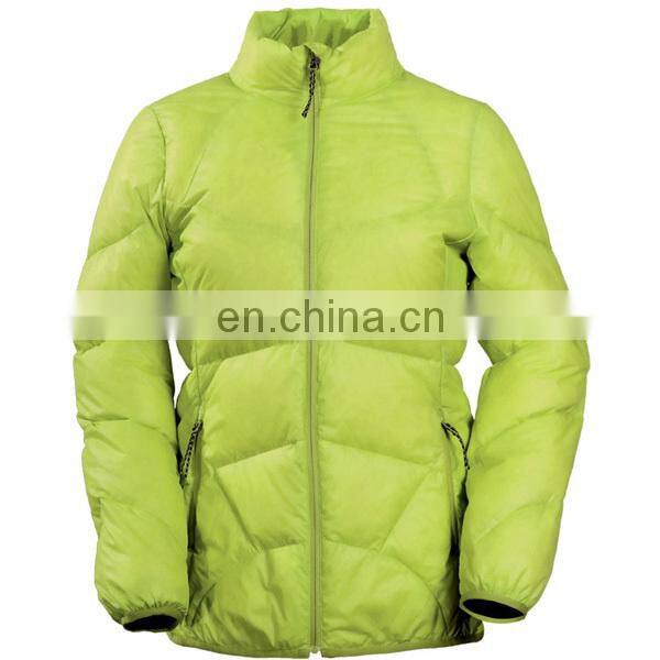 Women duck down jacket with 80% duck down and 20% duck feather