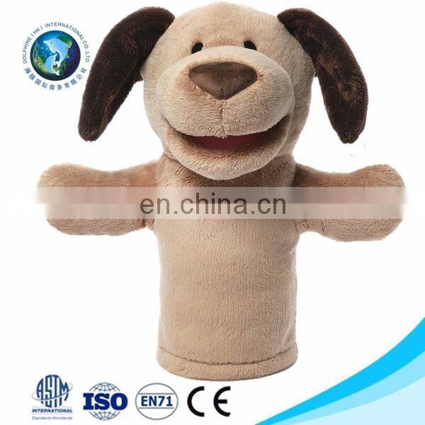 EN71/CE standard New baby toy Custom cute pretty stuffed soft plush pink and white panda toy cheap hand puppet