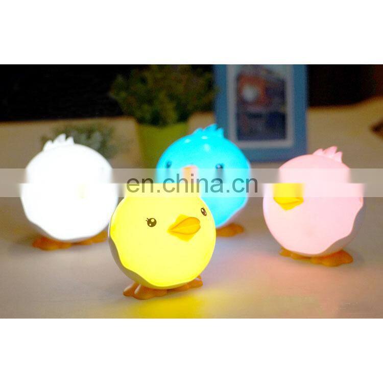 Latest fashion cute cartoon animal LED light wholesale price cute duck night lamp for kids