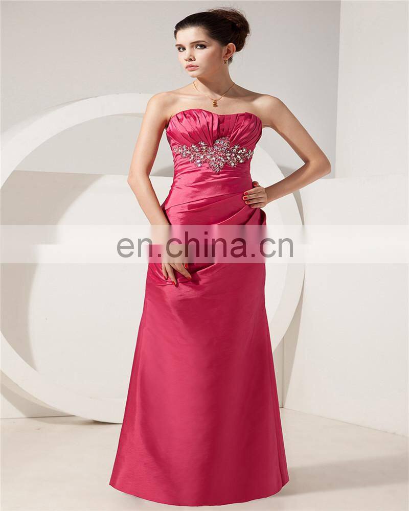 2018 Elegant Sweetheart Floor Length Evening Dress Beaded Ruched Lace-up Mother Of The Bride Dress With Jacket