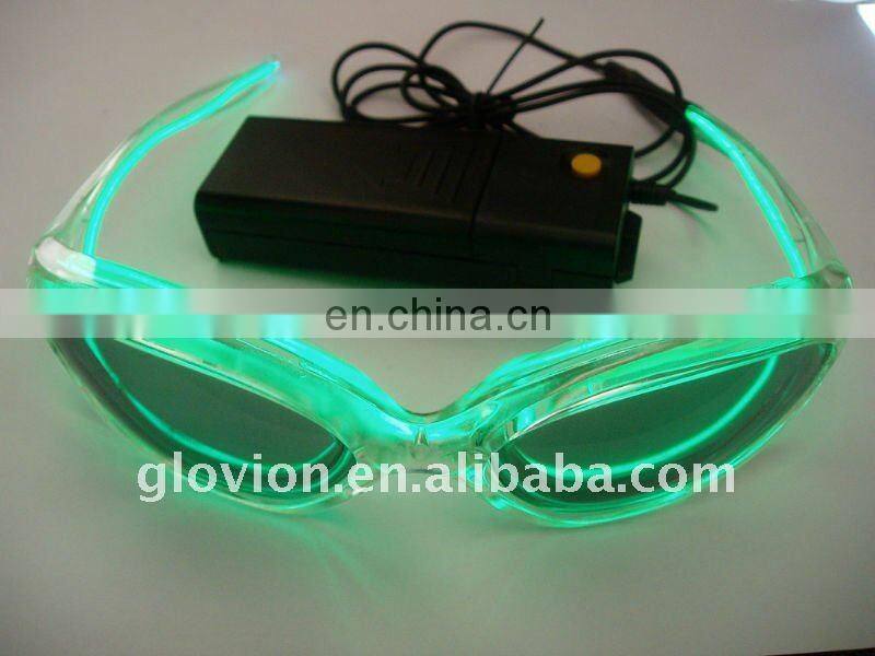 Novelty el flashing glasses,shining glasses night party glasses