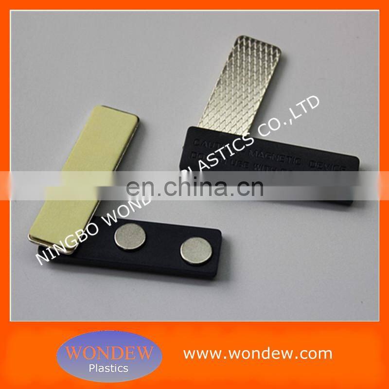 Magnetic name badge holder