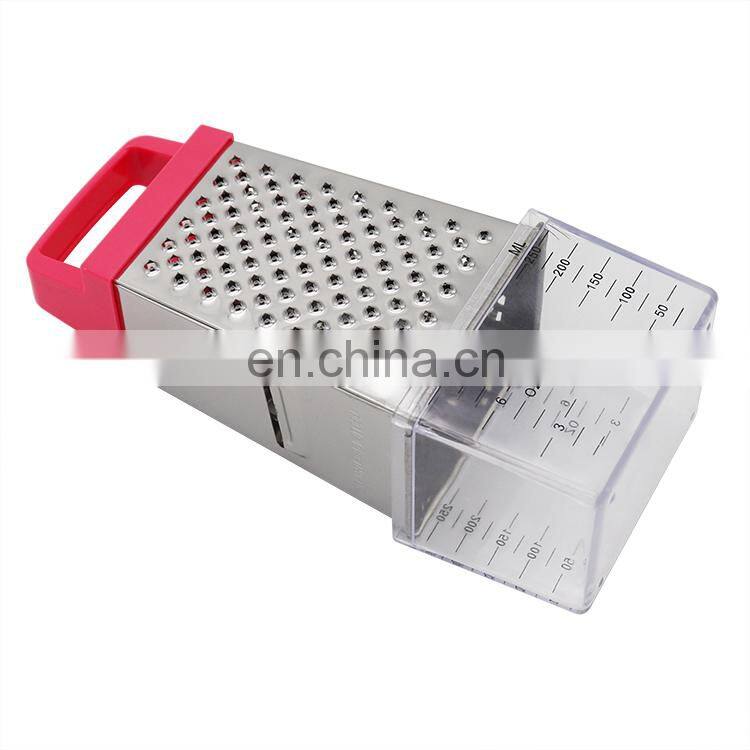 Fruit And Vegetable Tools 4-Sided Stainless Steel Cheese Potato Box Grater