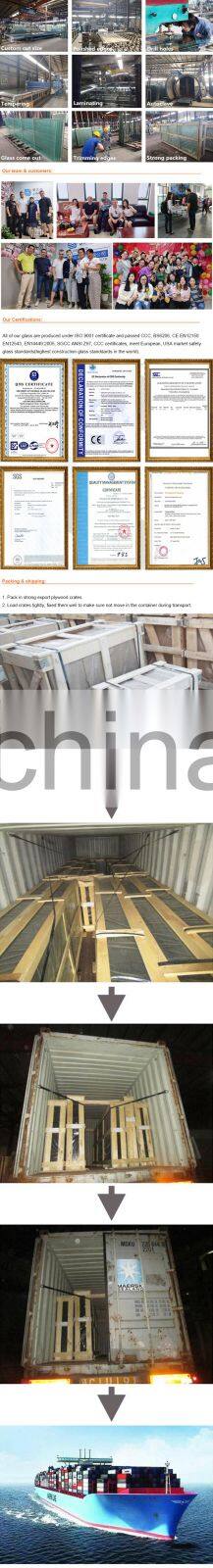 5+5mm tempered glass pool fencing PVB 10mm safety laminated glass fence