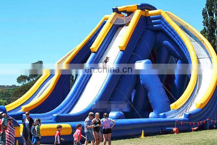 Commercial Grade Adult Inflatable Pool Slide Big Giants Hippo Inflatable Trippo Bounce Water Slip Slide