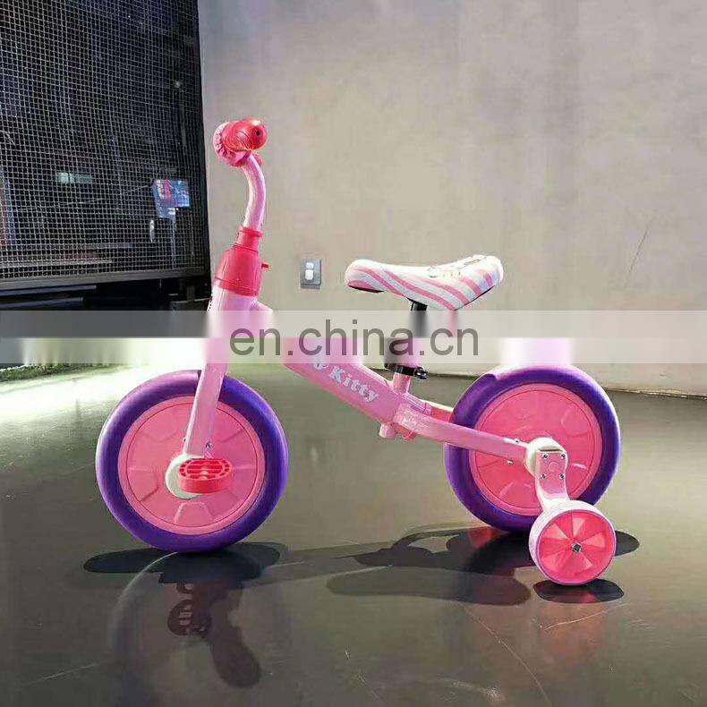 Cheap factory product 2 IN 1 kids steel balance bike children bicycle