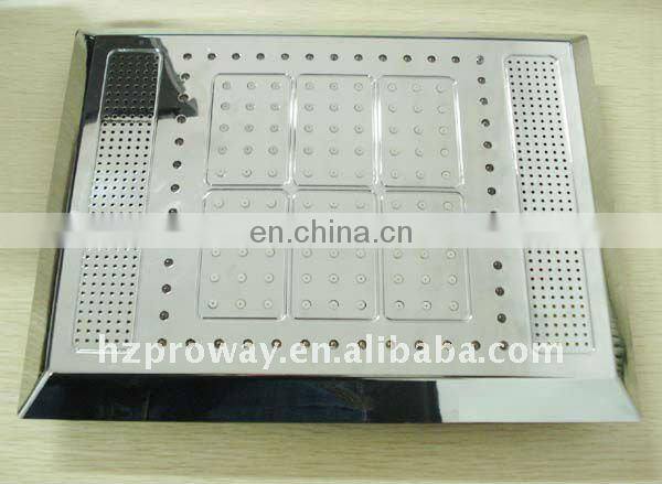 Ceiling Mounted LED Speaker Shower Head Square LED Rain Shower Head