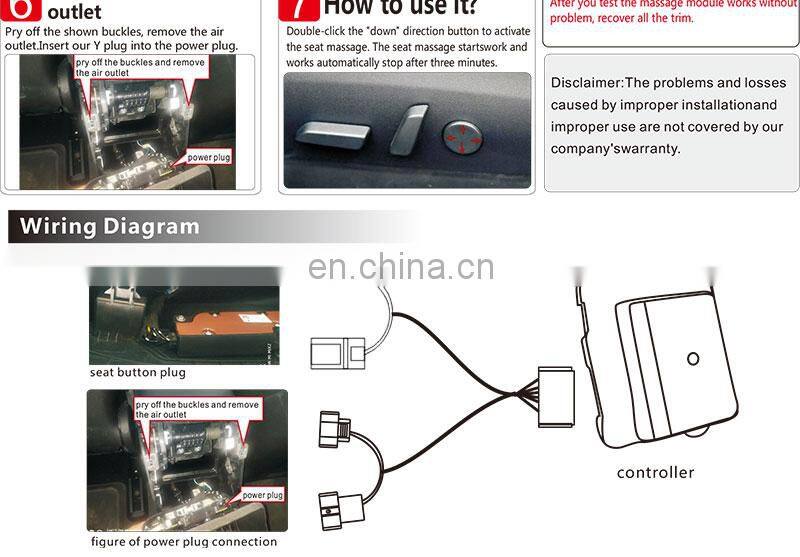Guangzhou Auto Parts Car Seat Massage Module For Tesla Model 3 Y 2017-2021+