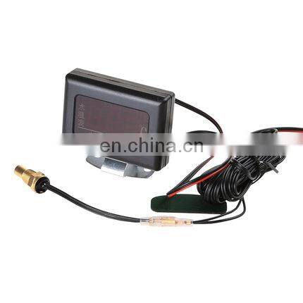 12V 24V auto meter Universal Digital Water Temperature Gauges for Car with Water Temperature Sensor, voltage meter