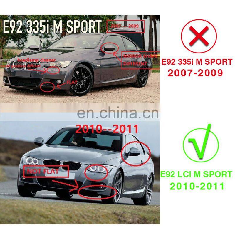 Popular Carbon fiber front lip for BMW E92 LCI M TECH