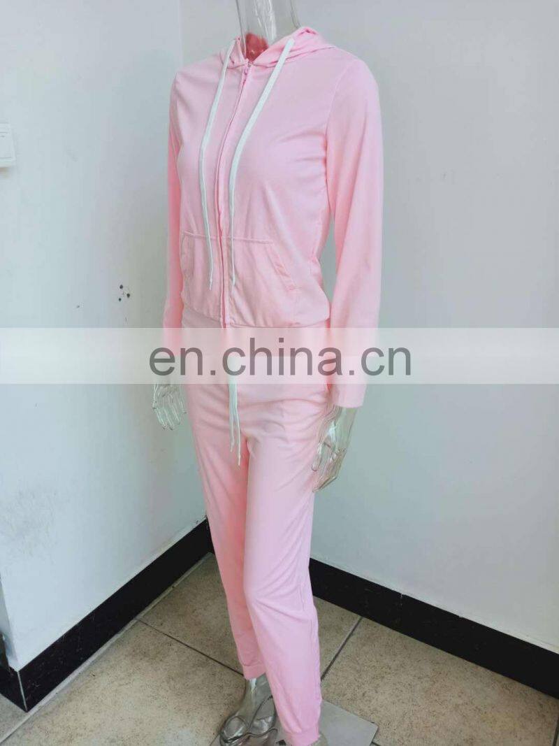 Manufacturers wholesale plus size women's spring and autumn home wear casual 2-piece suit custom sports suit S-5XL